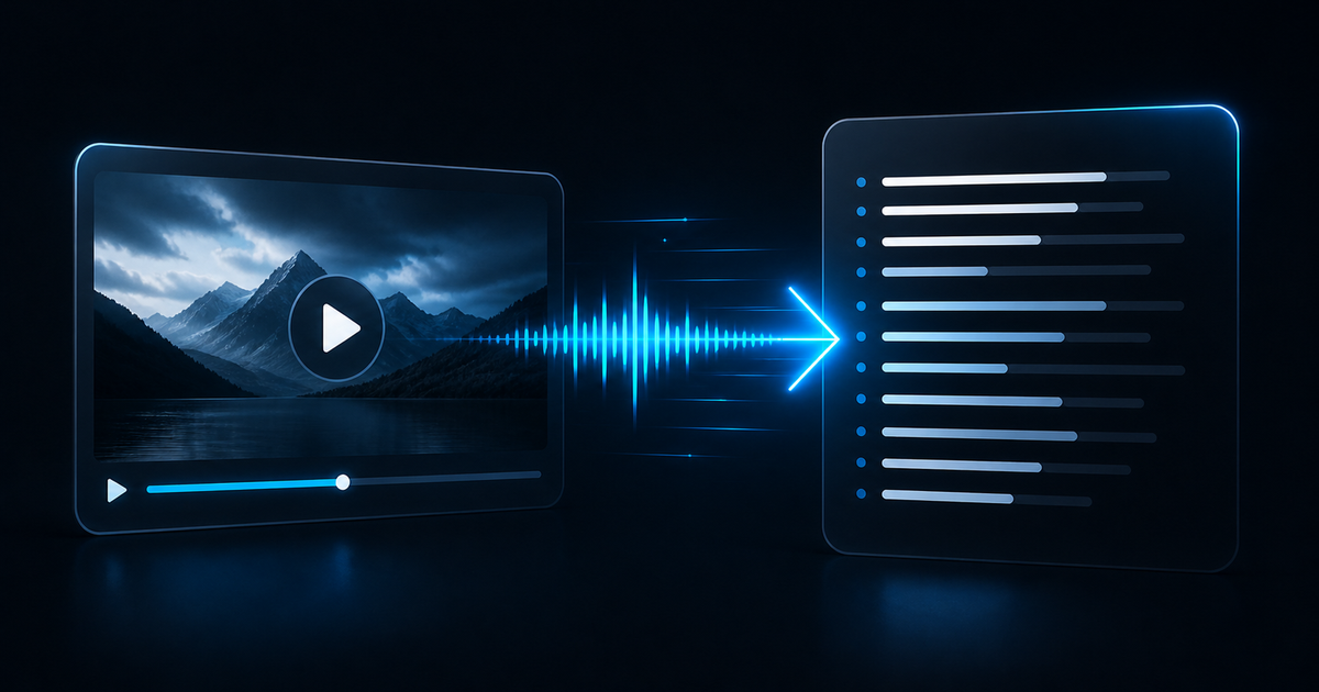 The Practical Guide to Video-to-Text Transcription